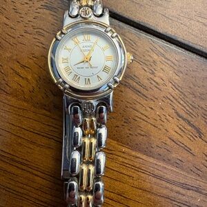 Anne Klein Gold and Silver Watch